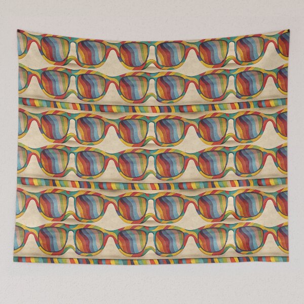 Item preview, Colorful Eyeglasses Pattern Vintage designed and sold by Lelijo.