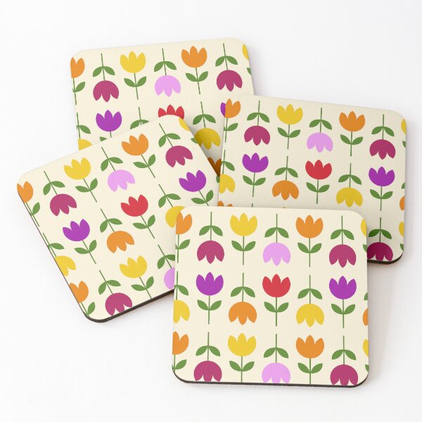 Item preview, Scandinavian Style Colorful on Cream Flower Pattern designed and sold by NataliePaskell.