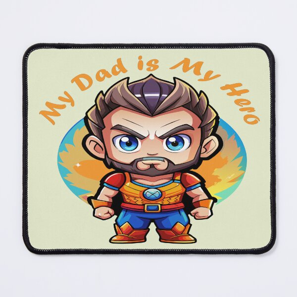 Item preview, My Dad is My Hero,Illustration of Father designed and sold by AgarutanPrint.
