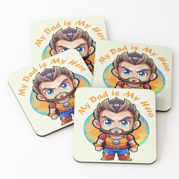 Item preview, My Dad is My Hero,Illustration of Father designed and sold by AgarutanPrint.