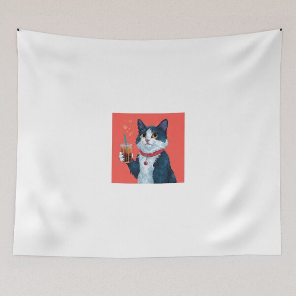 Item preview, Cool Cat drinking ice cola  designed and sold by Abuhosam.