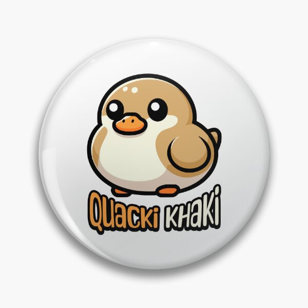 Artikelvorschau, Quacki Khaki! Kawaii Khaki Duck Wortspiel entworfen und verkauft von PMCreative.