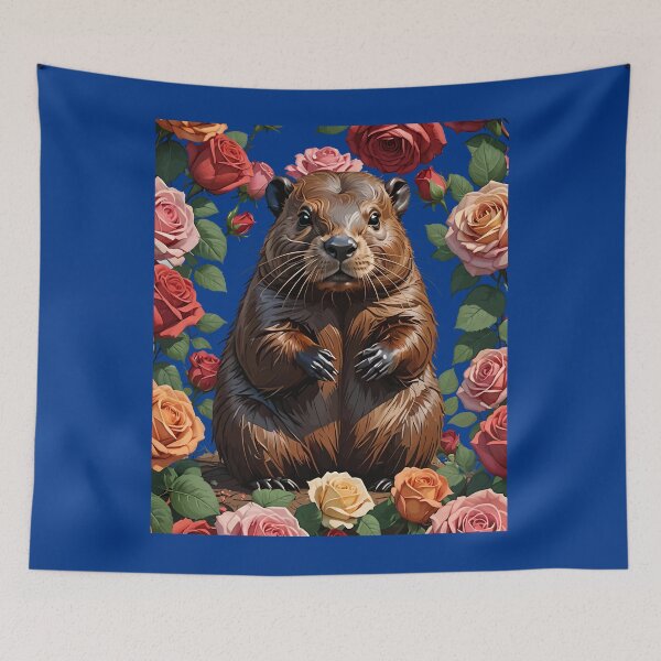 Item preview, A Beaver Surrounded By New York Roses 3 designed and sold by taiche.