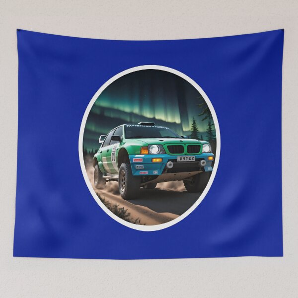 Item preview, Rally Dirt Racing Car With Aurora Borealis designed and sold by TheArtOfPat.