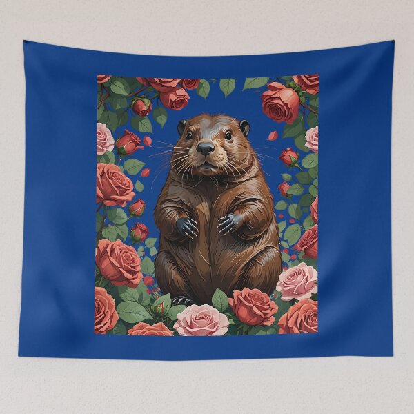 Item preview, A Beaver Surrounded By New York Roses 4 designed and sold by taiche.