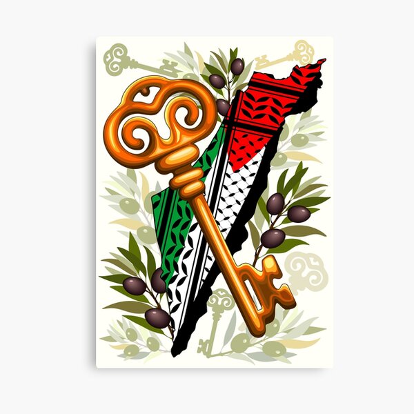 Palestinian Key Symbol of the Right of Return Canvas Print