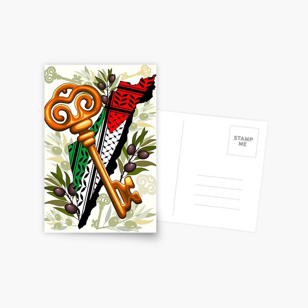 Palestinian Key Symbol of the Right of Return Postcard