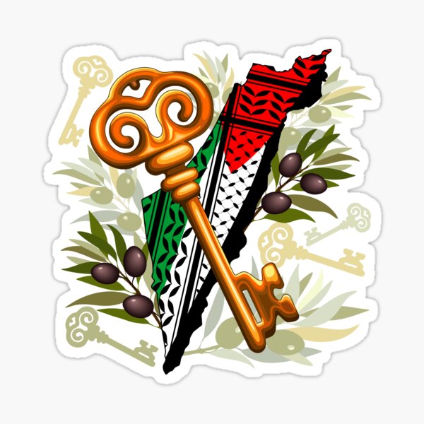 Palestinian Key Symbol of the Right of Return Sticker