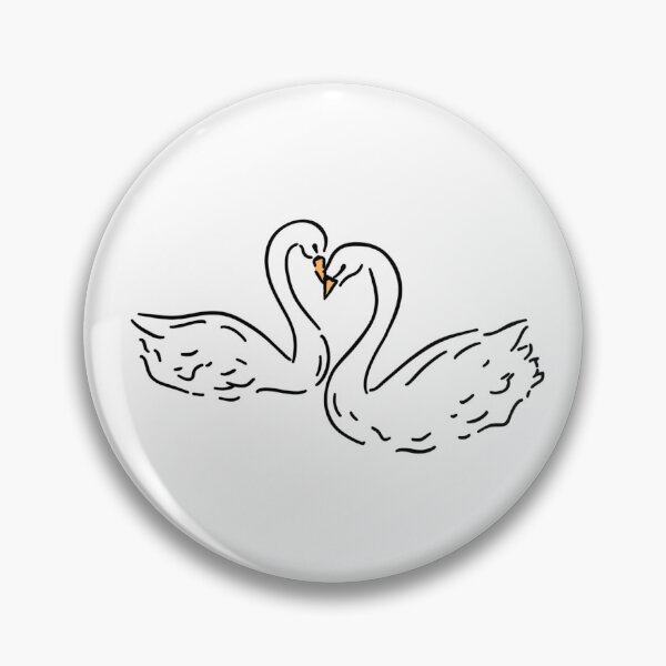 Item preview, Lover Swans Heart designed and sold by moonna designs.