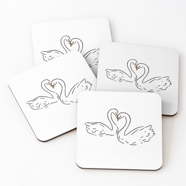 Item preview, Lover Swans Heart designed and sold by moonna designs.