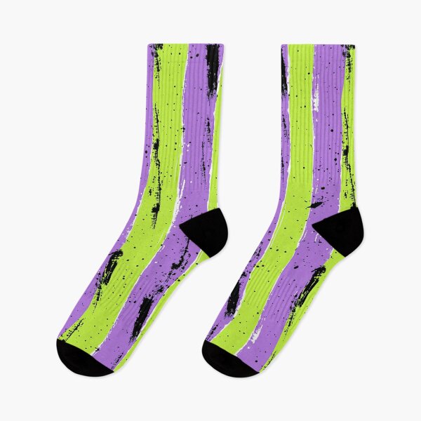 Item preview, Neon Green and Purple Thick Stripe Pattern  designed and sold by NDaZone.