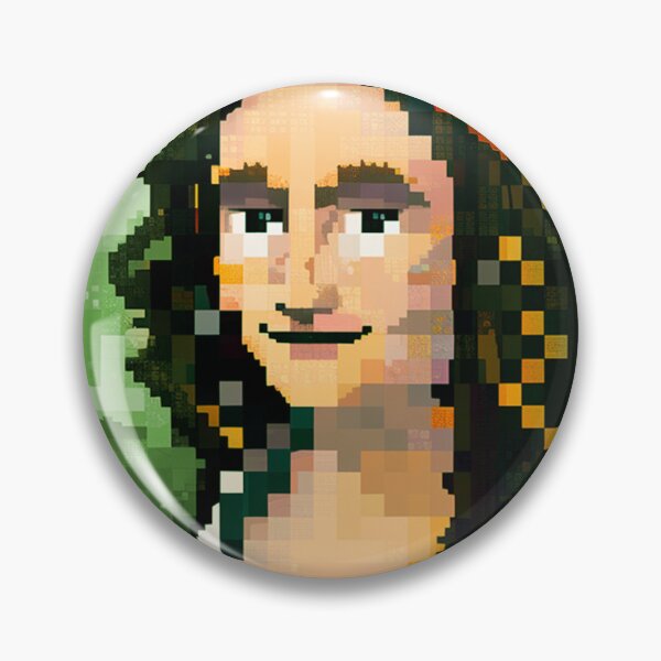 Aperçu de l'œuvre monalisa pixel créée et vendue par Timegraf.