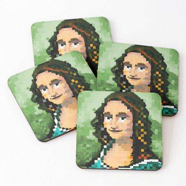 Aperçu de l'œuvre monalisa pixel créée et vendue par Timegraf.