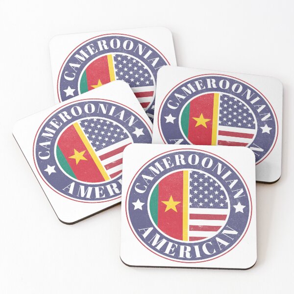 Item preview, Proud Cameroonian-American Badge - Cameroon Flag designed and sold by chrisrivait.