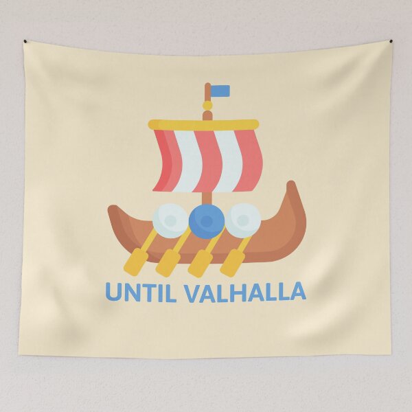 Item preview, Until Valhalla! Colorful Viking Boat designed and sold by PMCreative.