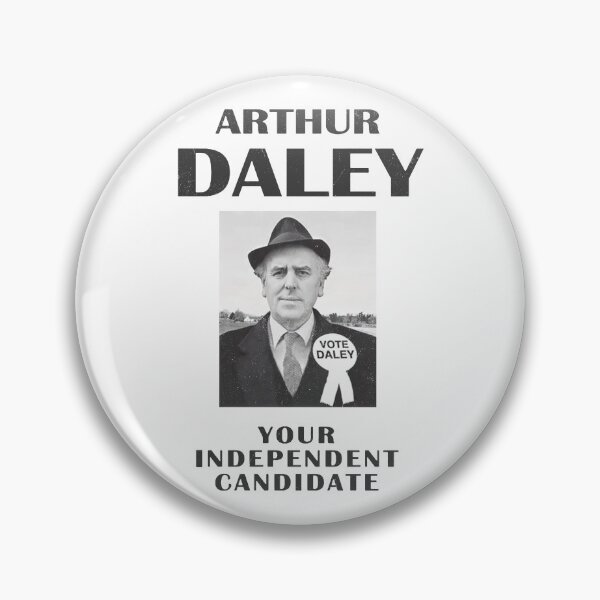 Item preview, VOTE ARTHUR DALEY - funny vintage UK politics slogan designed and sold by ToruandMidori.
