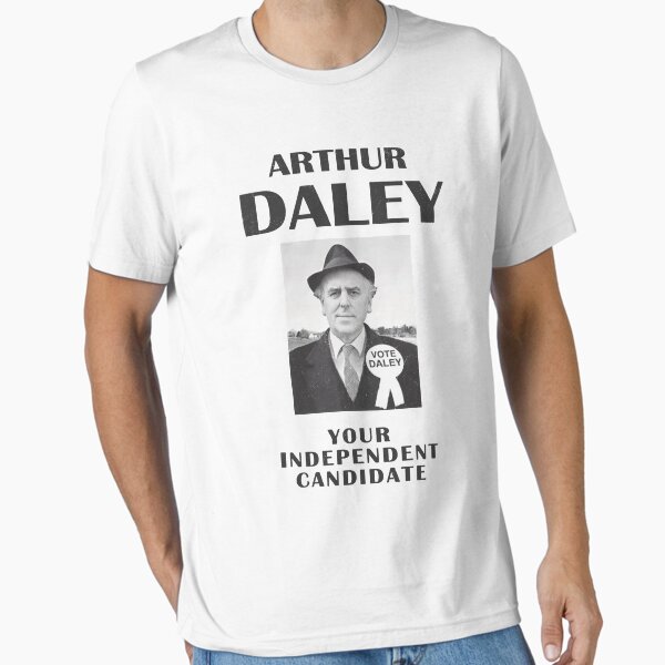 Item preview, VOTE ARTHUR DALEY - funny vintage UK politics slogan designed and sold by ToruandMidori.