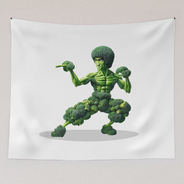 Item preview, Abstract Karate Broccoli Warrior designed and sold by Hungry-Murphy.