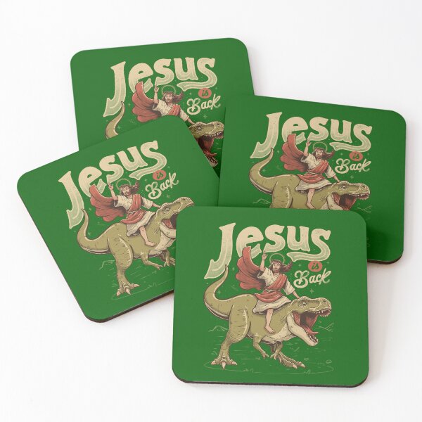 Item preview, Jesus is Back - Sarcasm Funny Dinosaur Christ Religion Gift designed and sold by EduEly.