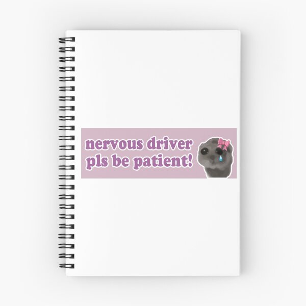 Item preview, nervous driver pls be patient Sad Hamster Bumper designed and sold by BUMPER-STICKERS.