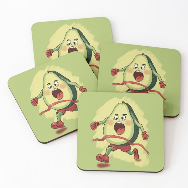 Item preview, Avocado running the race designed and sold by CherryFoxDesign.