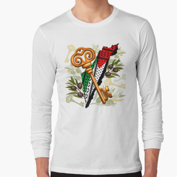 Palestinian Key Symbol of the Right of Return Long Sleeve T-Shirt