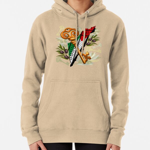 Palestinian Key Symbol of the Right of Return Pullover Hoodie