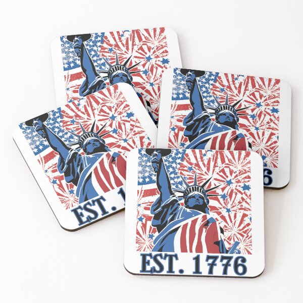 Item preview, EST. 1776, 4th of July, USA, America designed and sold by FitEnvy.