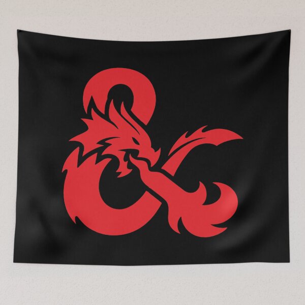 Item preview, Red Dungeons and Dragons Logo designed and sold by SterkalaPress.