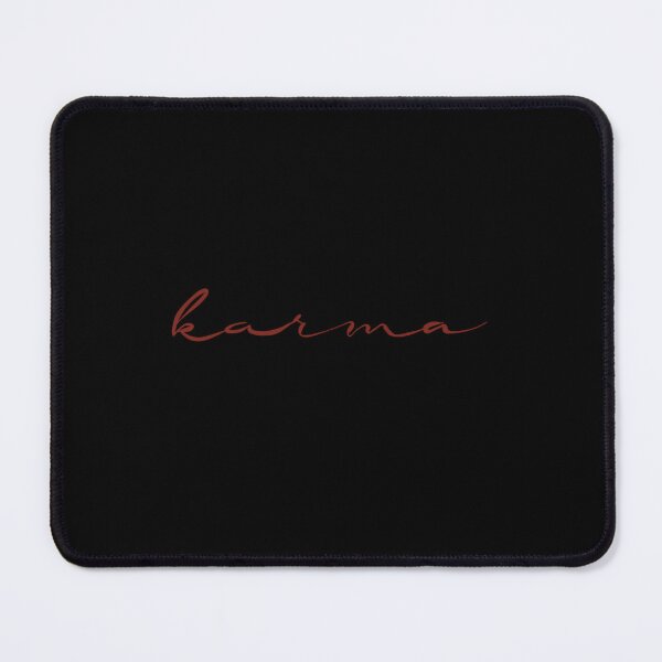 Item preview, ´karma´ in Soft Fine Line Red Lettering designed and sold by moonna designs.