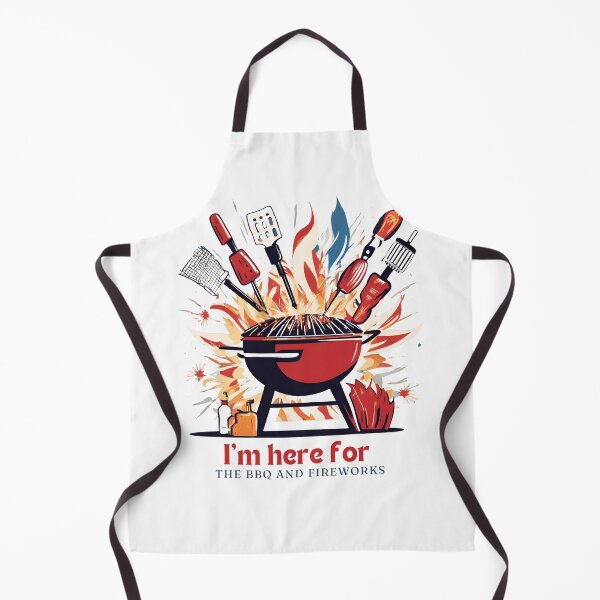 Item preview, I'm Here for the BBQ, 4th of July, USA, America designed and sold by FitEnvy.