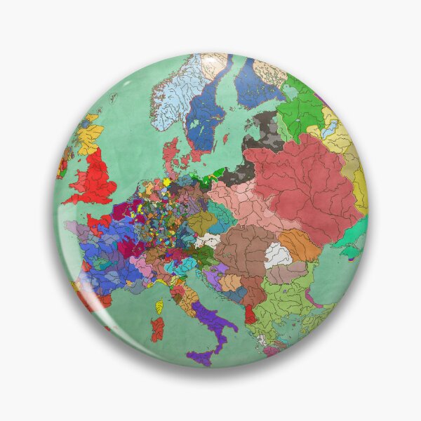 Item preview, Map of Europe and the Middle East in 1444 (Unlabeled/Political) designed and sold by Stefan Z..