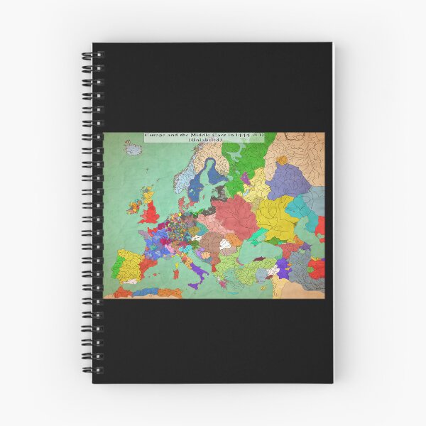 Item preview, Map of Europe and the Middle East in 1444 (Unlabeled/Political) designed and sold by Stefan Z..