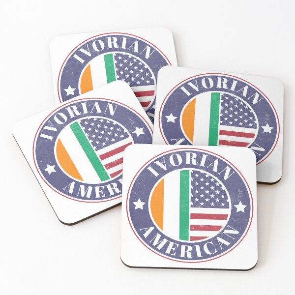 Item preview, Proud Ivorian-American Badge - Ivory Coast Flag - Cote d'Ivoire Flag designed and sold by chrisrivait.