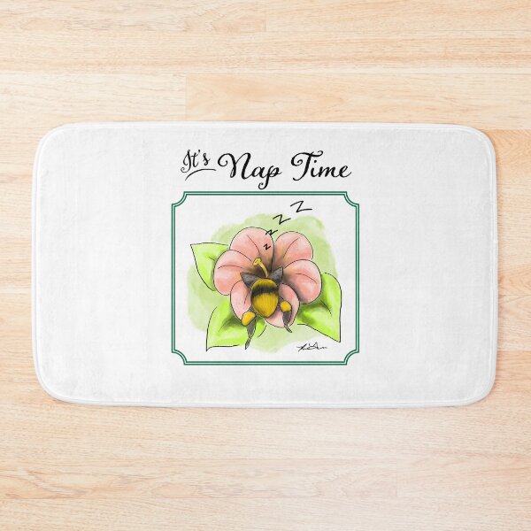 Item preview, It's Nap Time: Napping Bees in Flowers designed and sold by RebekahLDesigns.