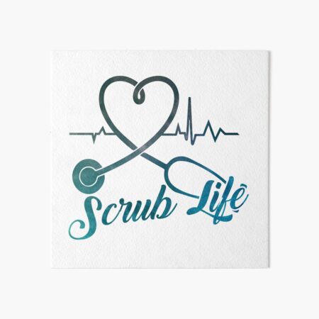 Living The Scrub Life Nurse Stickers – GirlsPrintingHouse