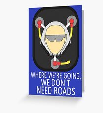 Doc Brown Back to the future Greeting Card