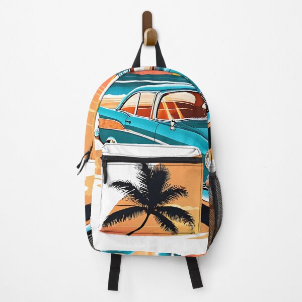 Item preview, classic car with sunset designed and sold by misbahsiro.