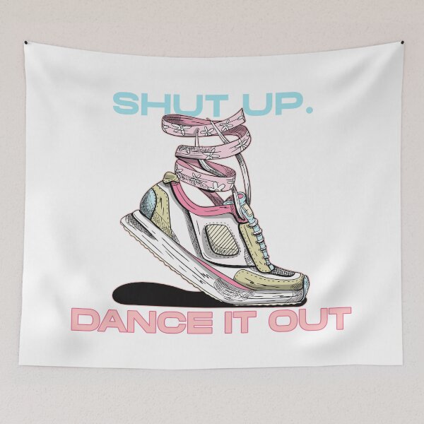 Item preview, Shut Up. Dance it Out designed and sold by ZenStitchMotifs.