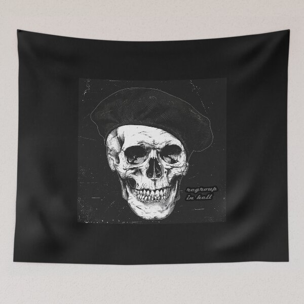 Item preview, Regroup in Hell Skull Beret Combat, Military, Army designed and sold by redstar19.