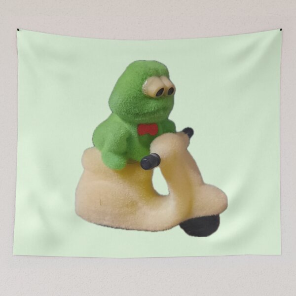 Item preview, Frog on scooter designed and sold by RobynYourHeart.