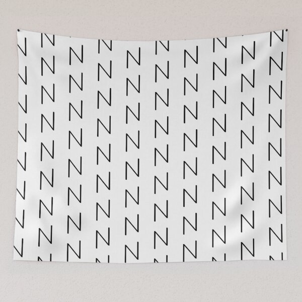 Item preview, Contemporary Geometric Uppercase Alphabet Artwork - Letter N designed and sold by uncoXab.