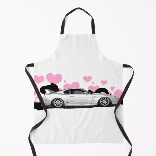 Item preview, Toyota Supra with Hearts Kawaii designed and sold by Slammed Sketches.