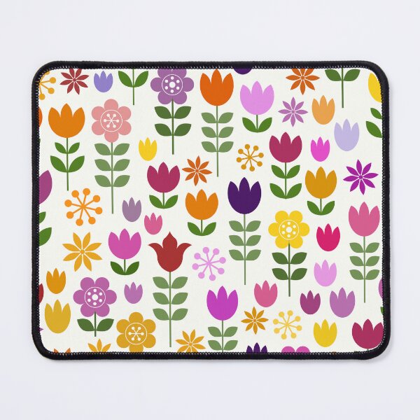Item preview, Scandinavian Style Colorful Flowers Pattern designed and sold by NataliePaskell.