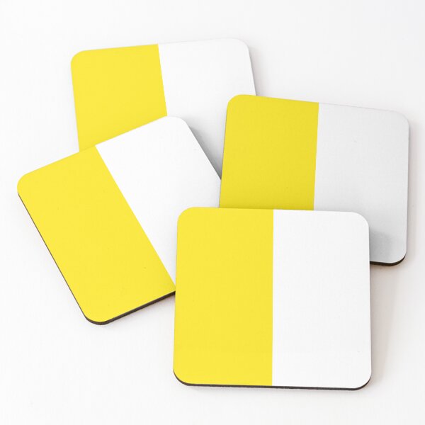 Item preview, Yellow White Two Tone Color Split designed and sold by PatternTitan.