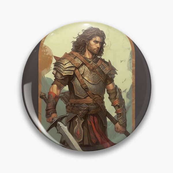 Item preview, Valen Blackblade: Fighter Male DnD Hero designed and sold by DorkDome.