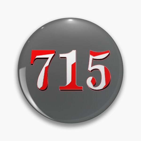 Item preview, number seven hundred and fifteen digit 715 order sequence team member age designed and sold by 4rpixs.