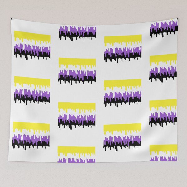 Item preview, Melting Non-Binary Flag designed and sold by A4R0NN.