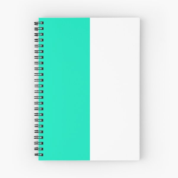 Item preview, Teal Turquoise White Two Tone Color Split designed and sold by PatternTitan.