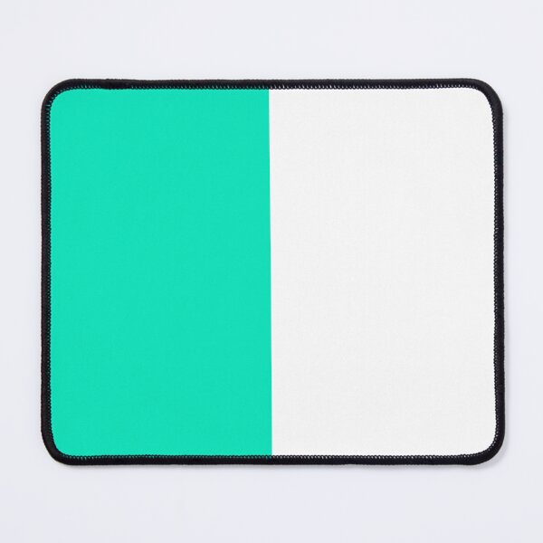 Item preview, Teal Turquoise White Two Tone Color Split designed and sold by PatternTitan.